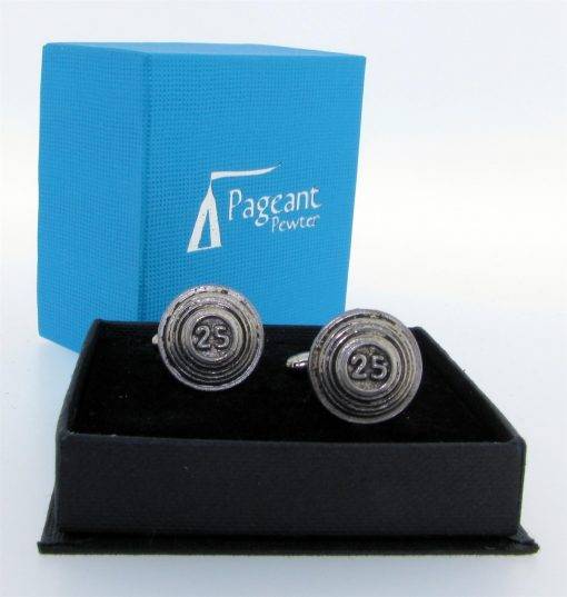 Clays Cufflinks - high quality pewter gifts from Pageant Pewter