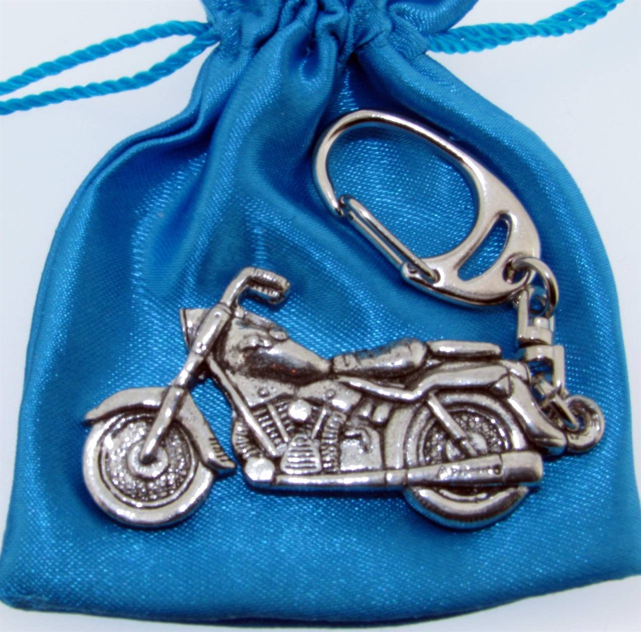 Classic Motorbike Keyring - high quality pewter gifts from Pageant Pewter