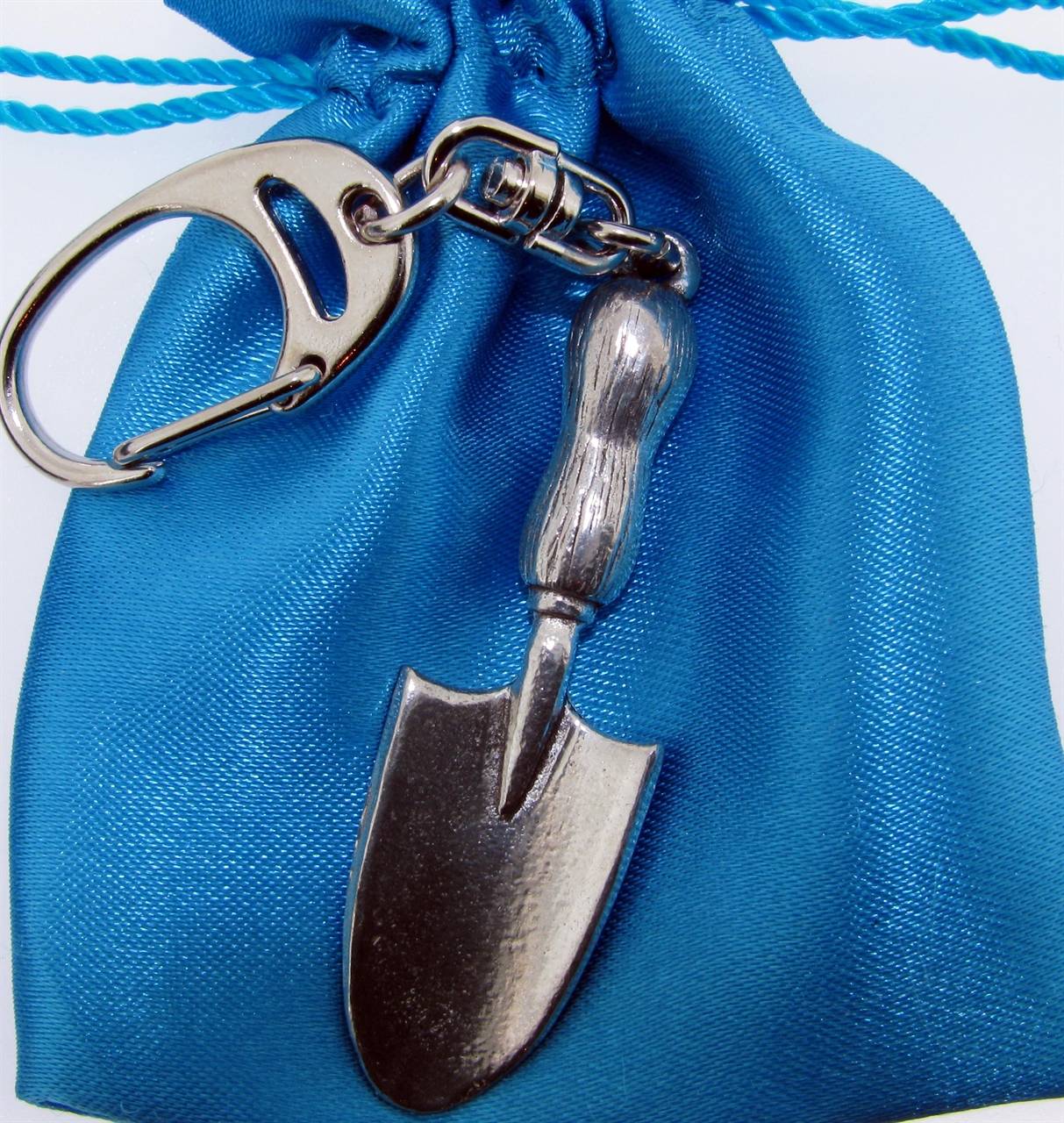 Trowel Keyring high quality pewter gifts from Pageant Pewter