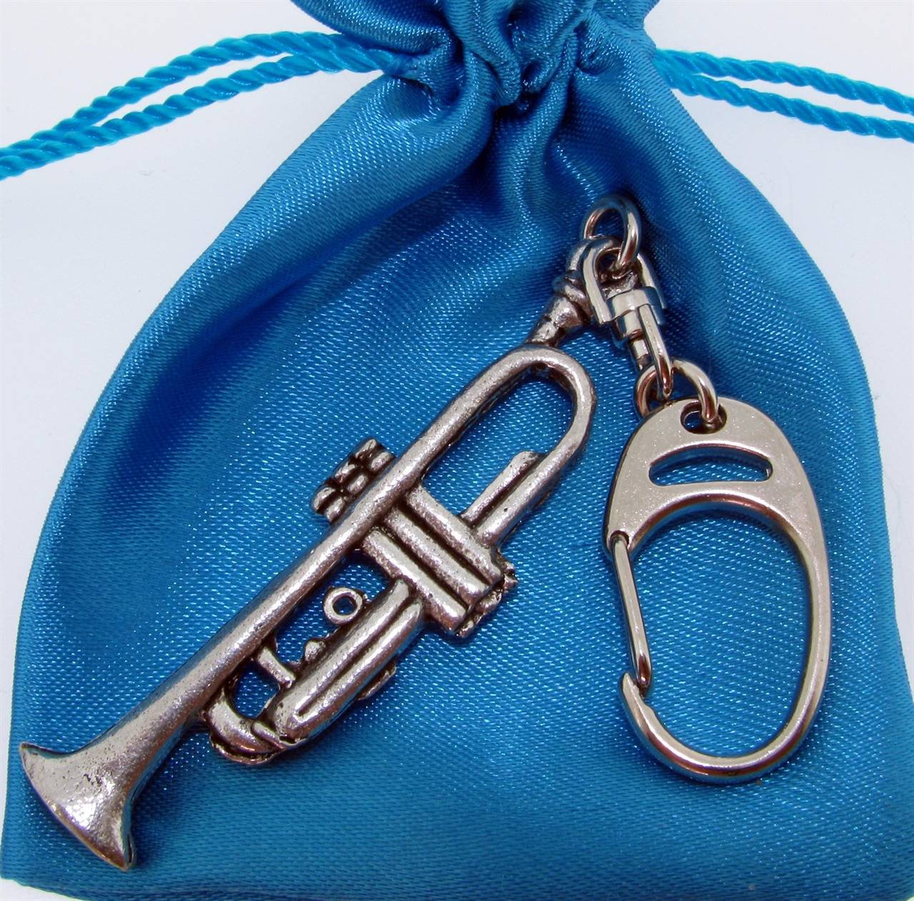 Trumpet Keyring high quality pewter gifts from Pageant Pewter