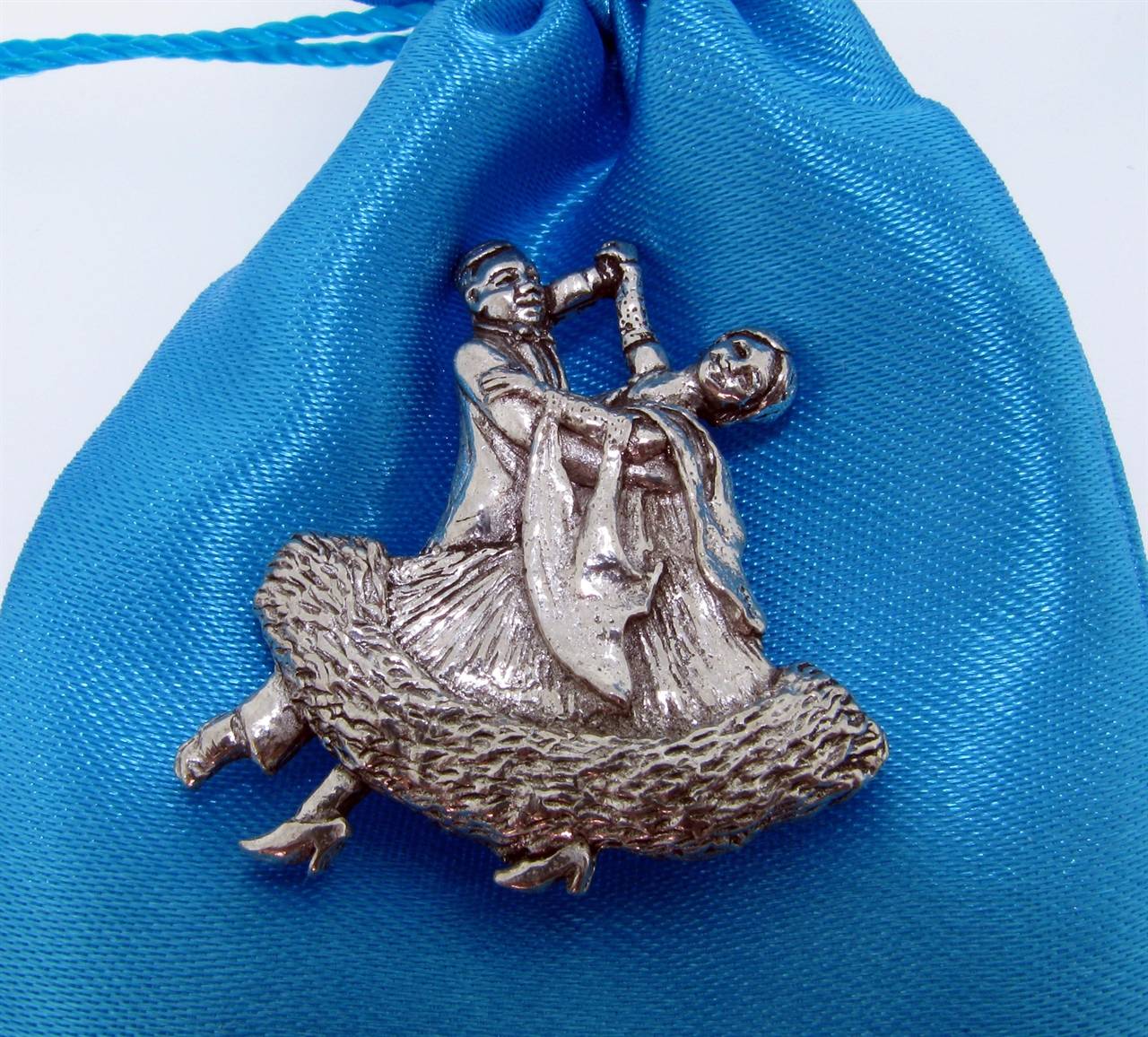 Ballroom Dancers Pin Badge - high quality pewter gifts from Pageant Pewter