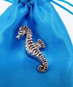 Seahorse Pin Badge - high quality pewter gifts from Pageant Pewter