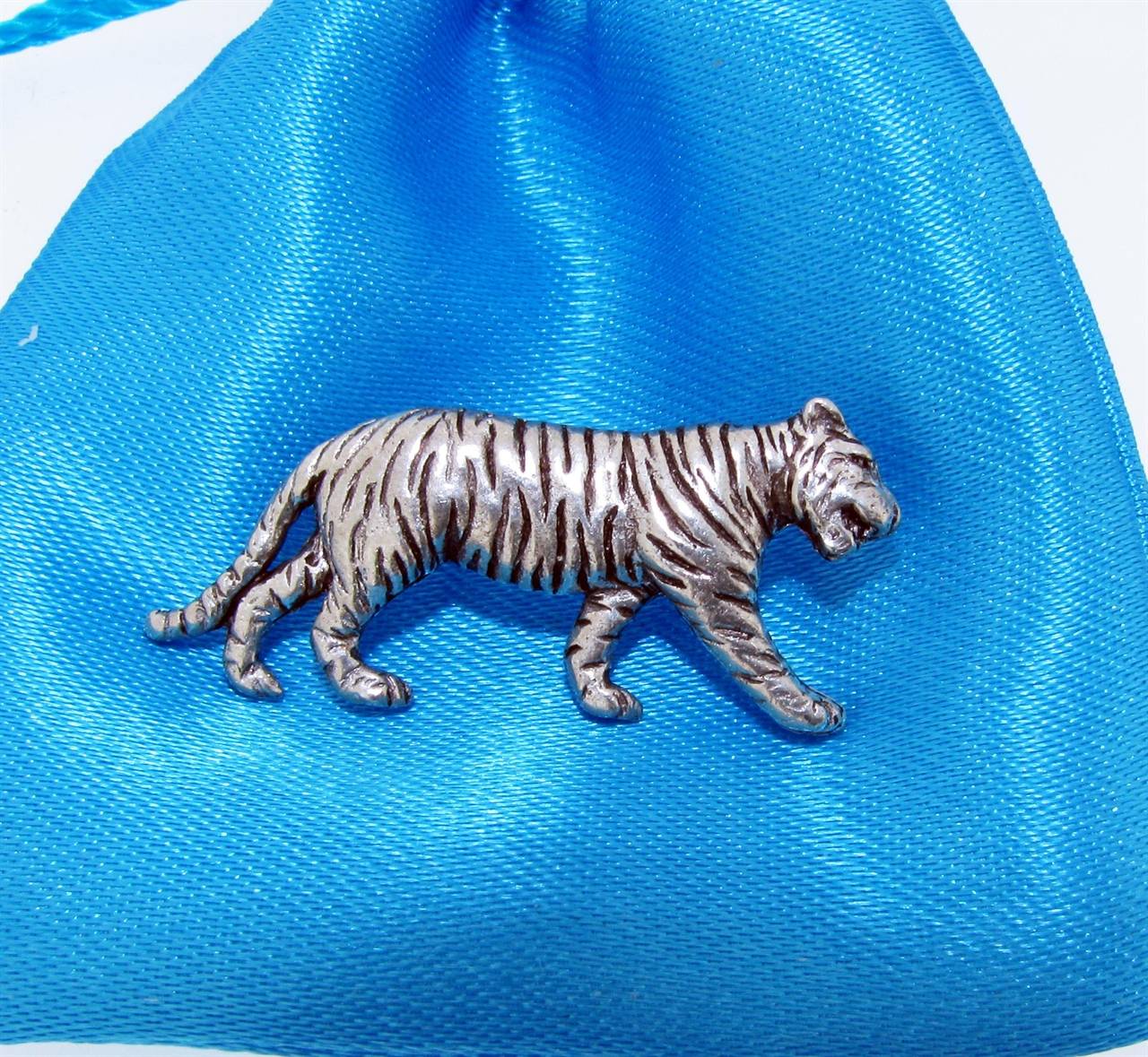 Tiger Pin Badge high quality pewter gifts from Pageant Pewter