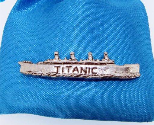 Titanic Pin Badge - high quality pewter gifts from Pageant Pewter