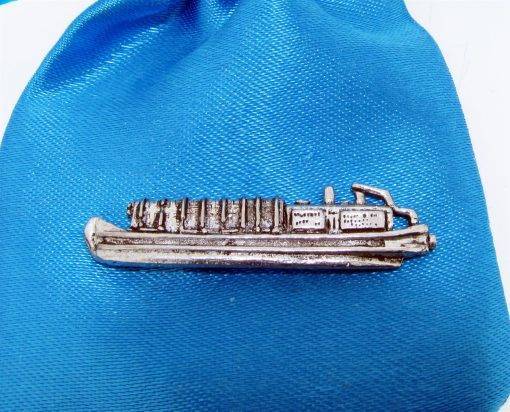 Narrow Boat Pin Badge - high quality pewter gifts from Pageant Pewter