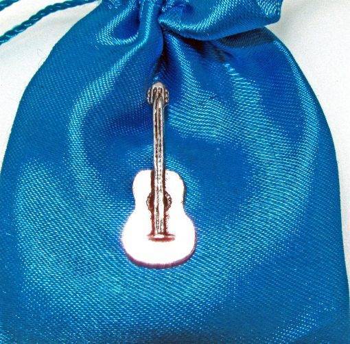 Spanish Guitar Pin Badge - high quality pewter gifts from Pageant Pewter