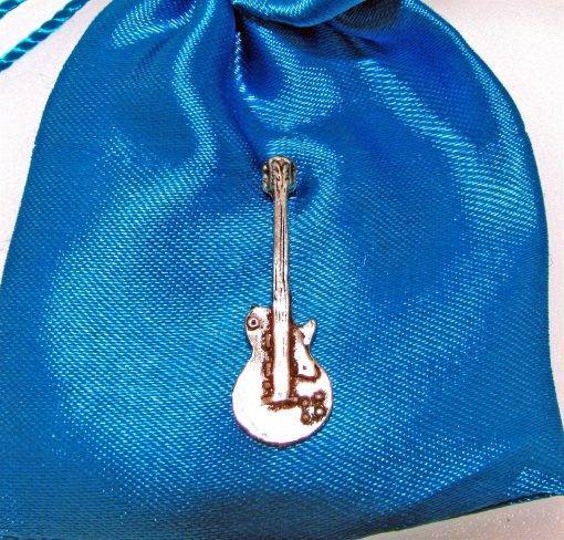 Electric Guitar - G Pin Badge - high quality pewter gifts from Pageant Pewter
