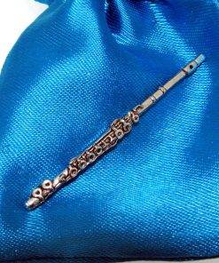 Flute Pin Badge - high quality pewter gifts from Pageant Pewter