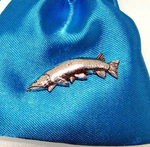 Pike Pin Badge - high quality pewter gifts from Pageant Pewter