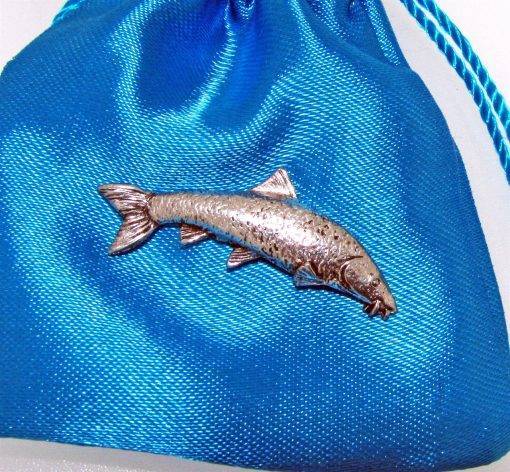 Barbel Pin Badge - high quality pewter gifts from Pageant Pewter