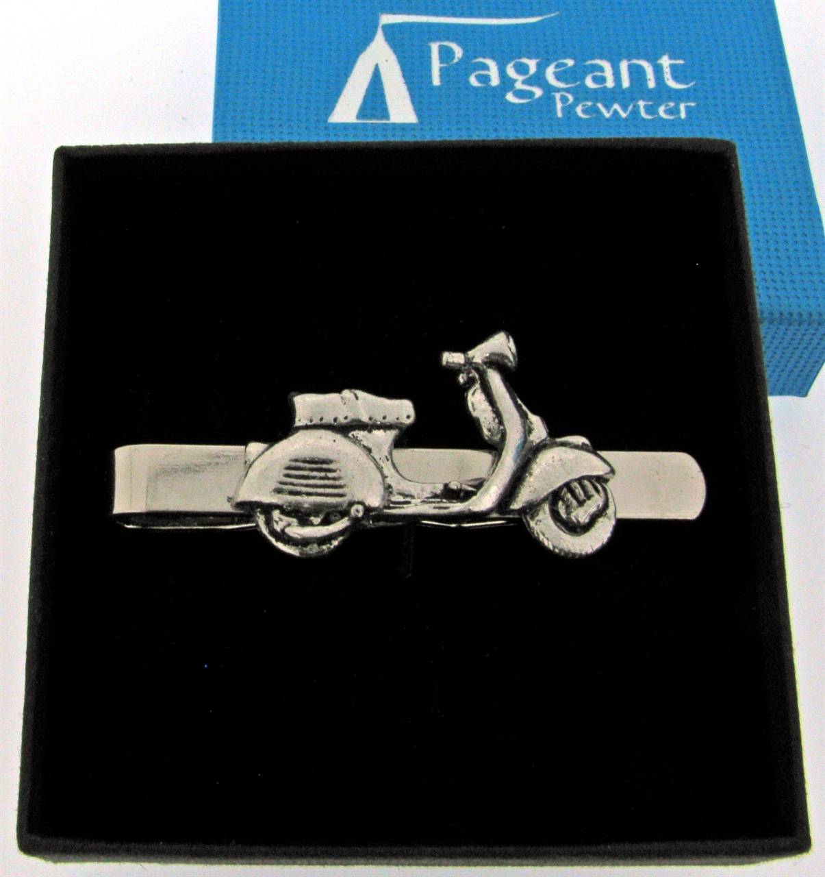 Scooter V Tie Clip - high quality pewter gifts from Pageant Pewter