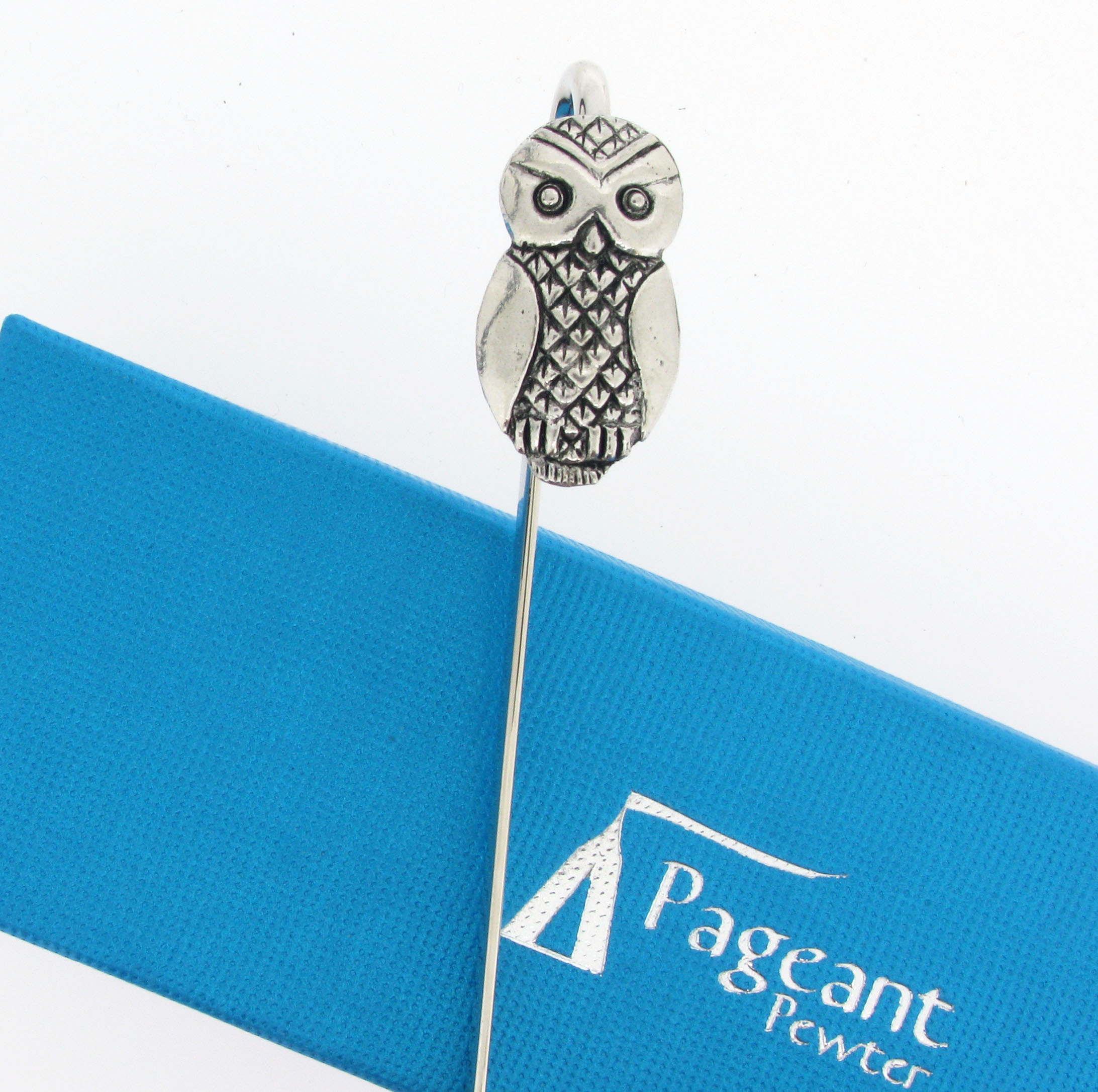 Owl Bookmark - high quality pewter gifts from Pageant Pewter