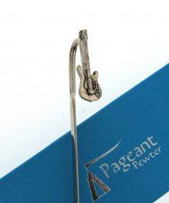 Electric Guitar Bookmark - high quality pewter gifts from Pageant Pewter