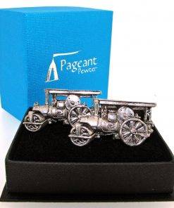 Steamroller Cufflinks - high quality pewter gifts from Pageant Pewter
