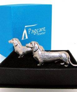 Dachshund Cufflinks - high quality pewter gifts from Pageant Pewter