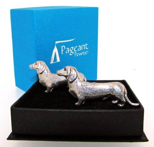 Dachshund Cufflinks - high quality pewter gifts from Pageant Pewter