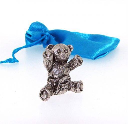 Baby Teddy Miniature - high quality pewter gifts from Pageant Pewter