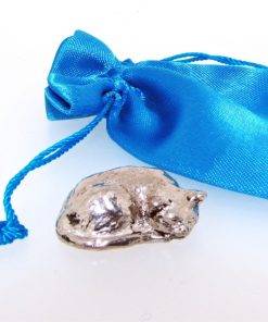 Sleeping Cat Miniature - high quality pewter gifts from Pageant Pewter