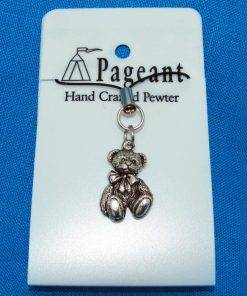Teddy Phone / Bag Charm - high quality pewter gifts from Pageant Pewter