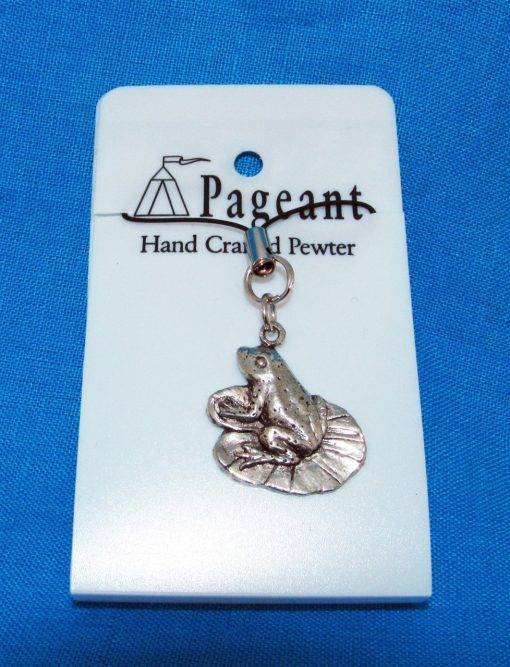 Frog Phone / Bag Charm - high quality pewter gifts from Pageant Pewter