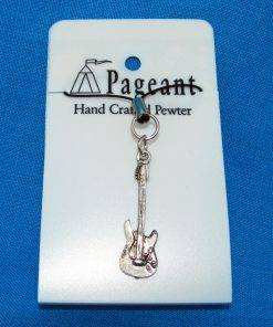 Electric Guitar Phone / Bag Charm - high quality pewter gifts from Pageant Pewter