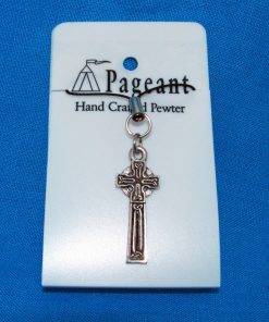 Celtic Cross Phone / Bag Charm - high quality pewter gifts from Pageant Pewter