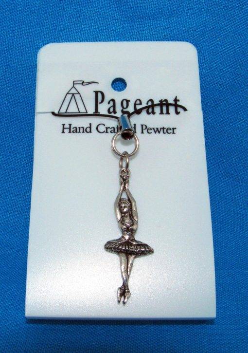 Ballerina Phone / Bag Charm - high quality pewter gifts from Pageant Pewter