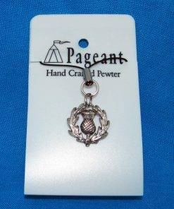 Thistle Phone / Bag Charm - high quality pewter gifts from Pageant Pewter