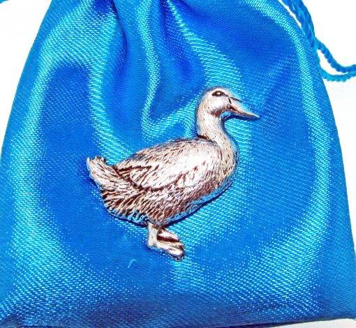 Duck Pin Badge - high quality pewter gifts from Pageant Pewter