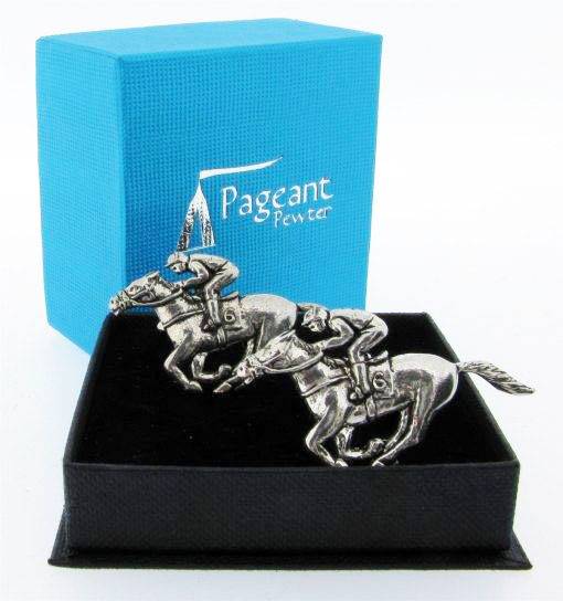 thumbnail image 2 of MRCUFF Horseshoe Cufflinks - Racing Theme With Gift Box & Polishing Cloth 2 of 13