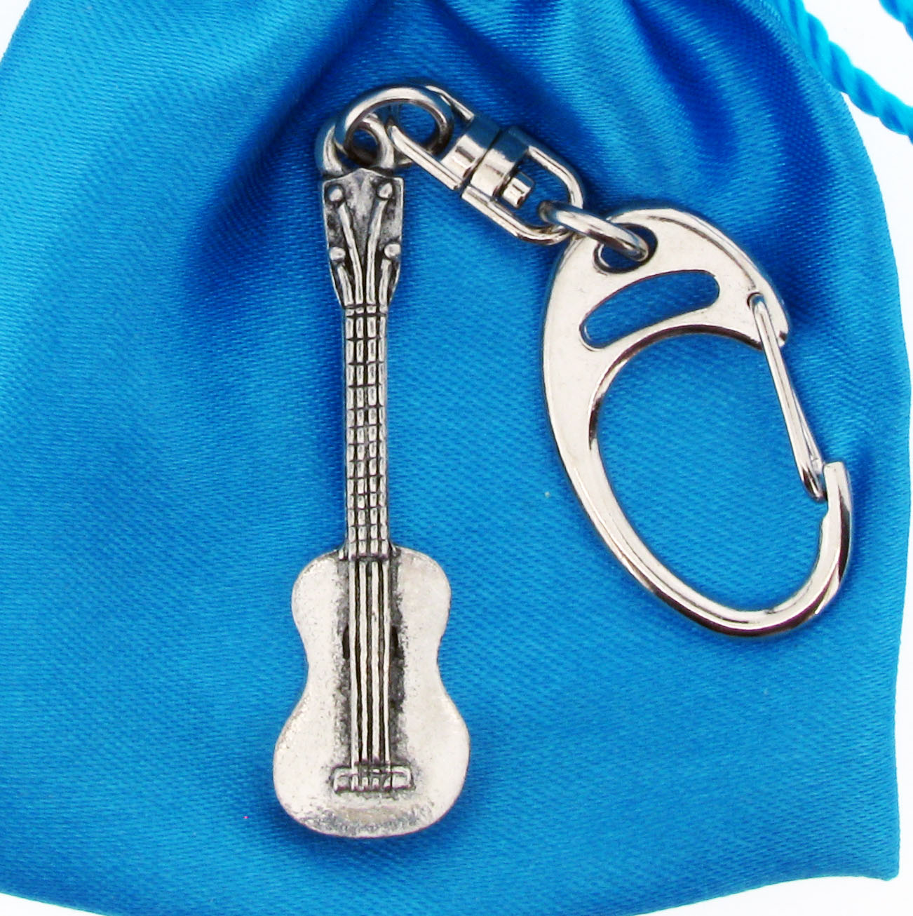 Ukelele Keyring - high quality pewter gifts from Pageant Pewter