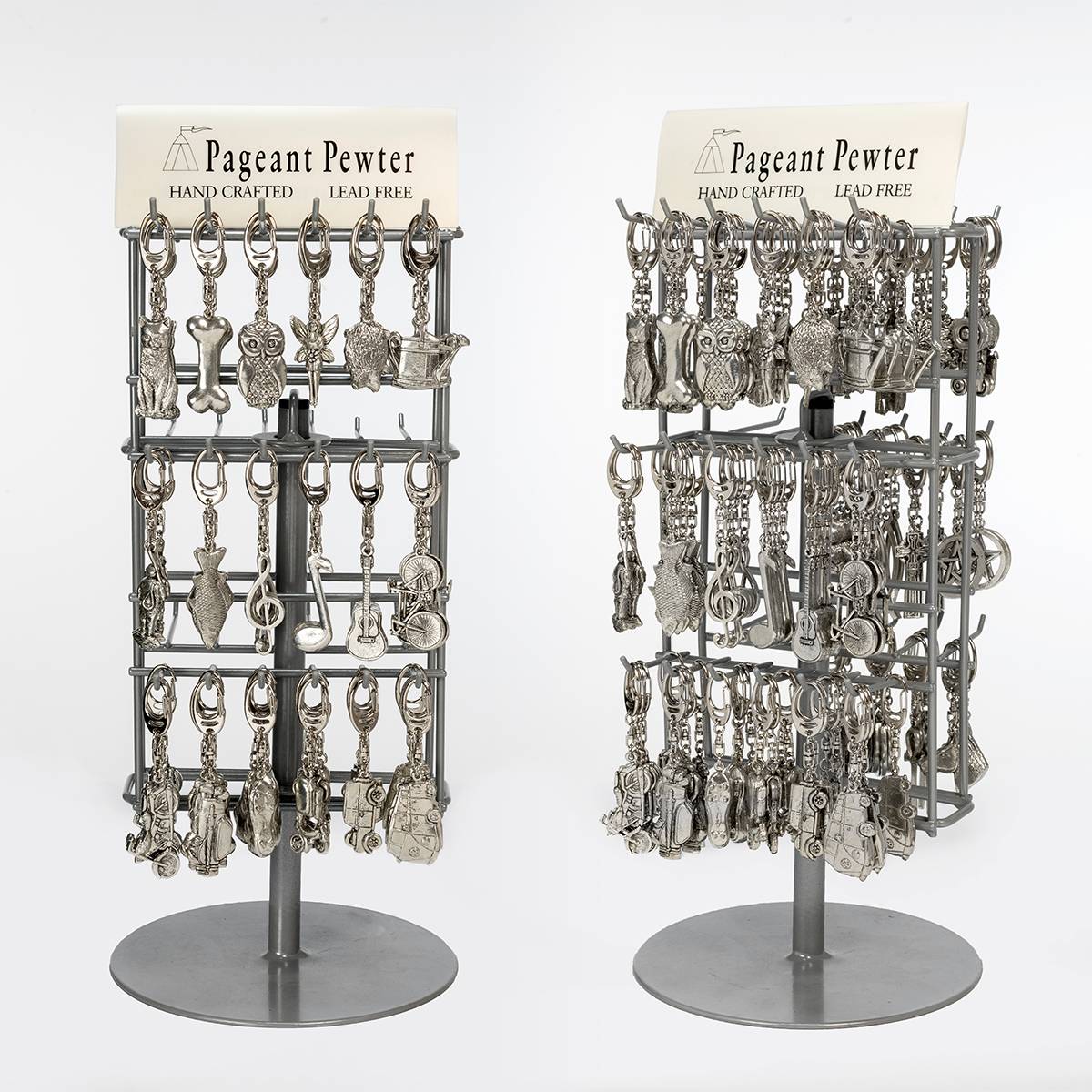 Keyring Display Stand - Pageant Pewter