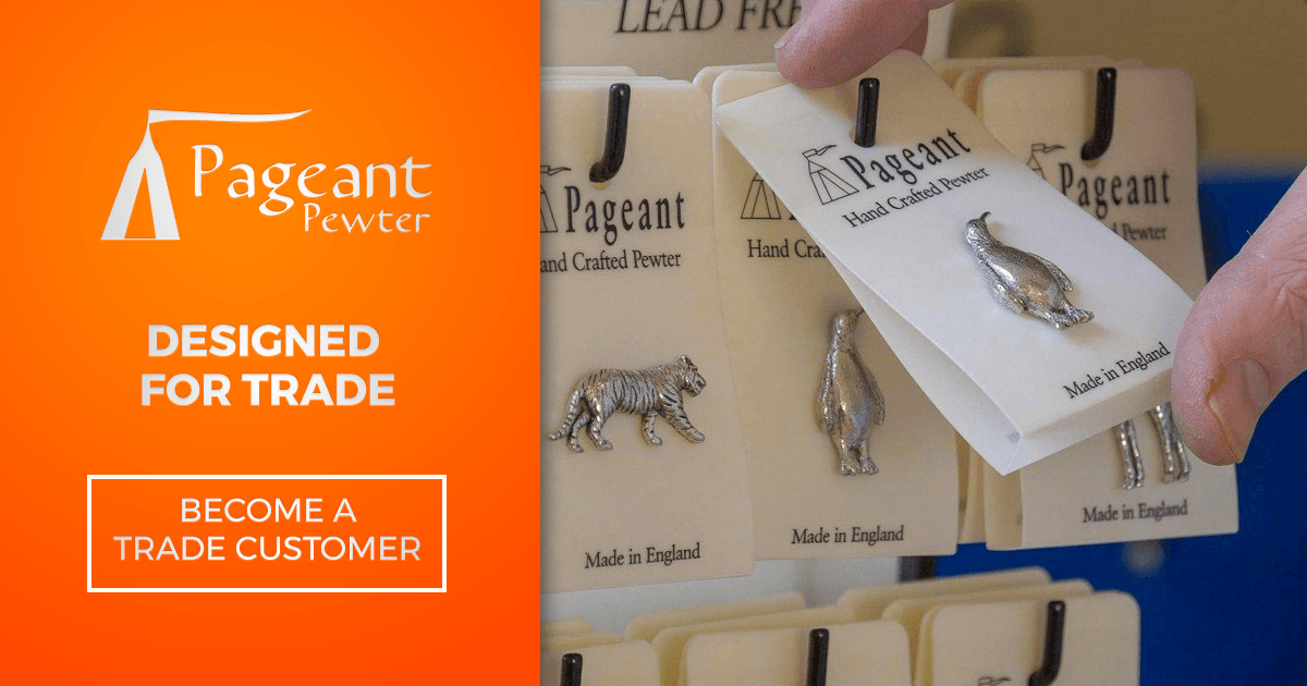 Sell Pewter Gifts a Trade Customer with Pageant Pewter