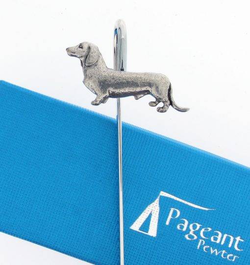 Dachshund Bookmark - high quality pewter gifts from Pageant Pewter