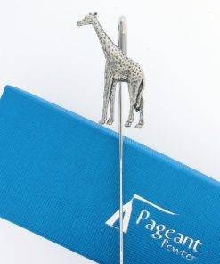 Giraffe Bookmark - high quality pewter gifts from Pageant Pewter