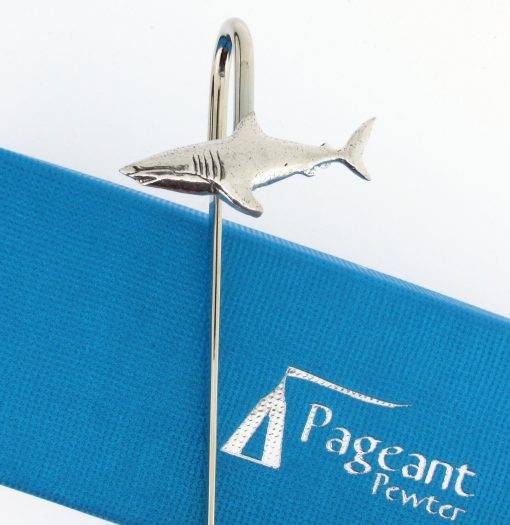 Shark Bookmark - high quality pewter gifts from Pageant Pewter