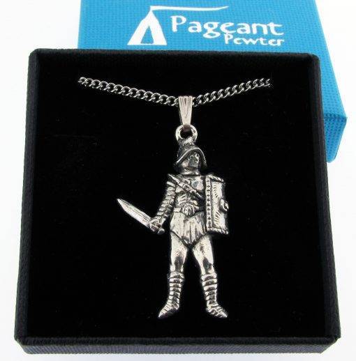 Gladiator Pendant - high quality pewter gifts from Pageant Pewter