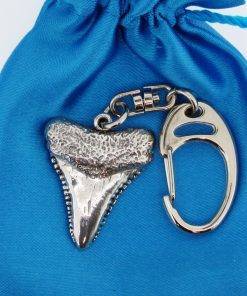 Shark Tooth Keyring - high quality pewter gifts from Pageant Pewter