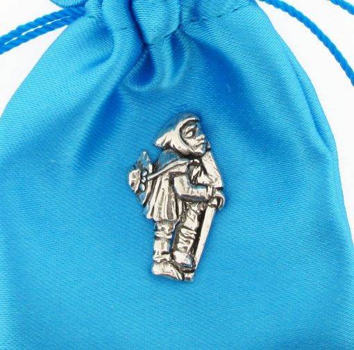 Medieval Pilgrim Pin Badge - high quality pewter gifts from Pageant Pewter