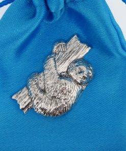 Sloth Pin Badge - high quality pewter gifts from Pageant Pewter