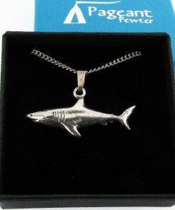 Shark Pendant - high quality pewter gifts from Pageant Pewter