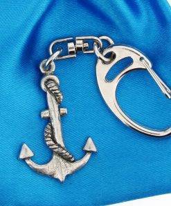 Anchor Small Keyring - high quality pewter gifts from Pageant Pewter