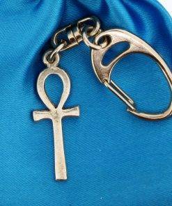 Ankh Small Keyring - high quality pewter gifts from Pageant Pewter