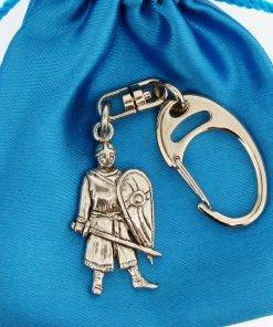 Norman Soldier Small Keyring - high quality pewter gifts from Pageant Pewter