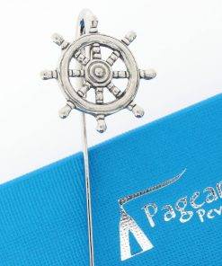Ship's Wheel Pewter Bookmark