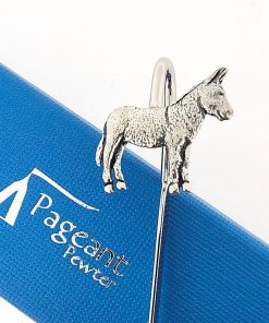 Donkey Bookmark - high quality pewter gifts from Pageant Pewter