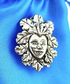 Alternative view of Green Lady Pin Badge